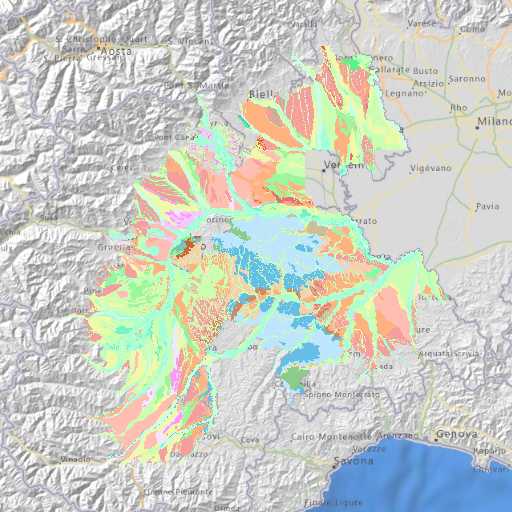 Regione Piemonte - Cartografia dei suoli 1:50.000 (intranet arpa)